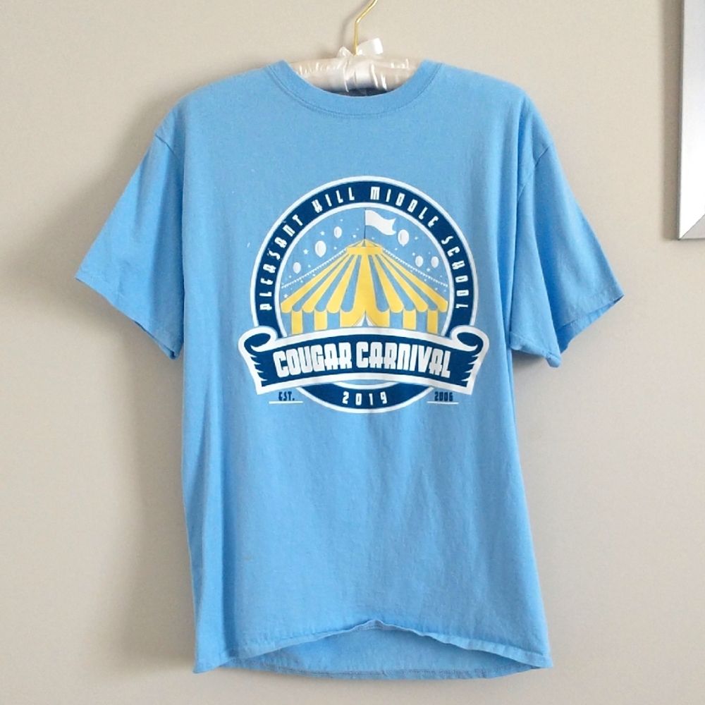 Hanes Light Blue Cougar Carnival Women's Tee